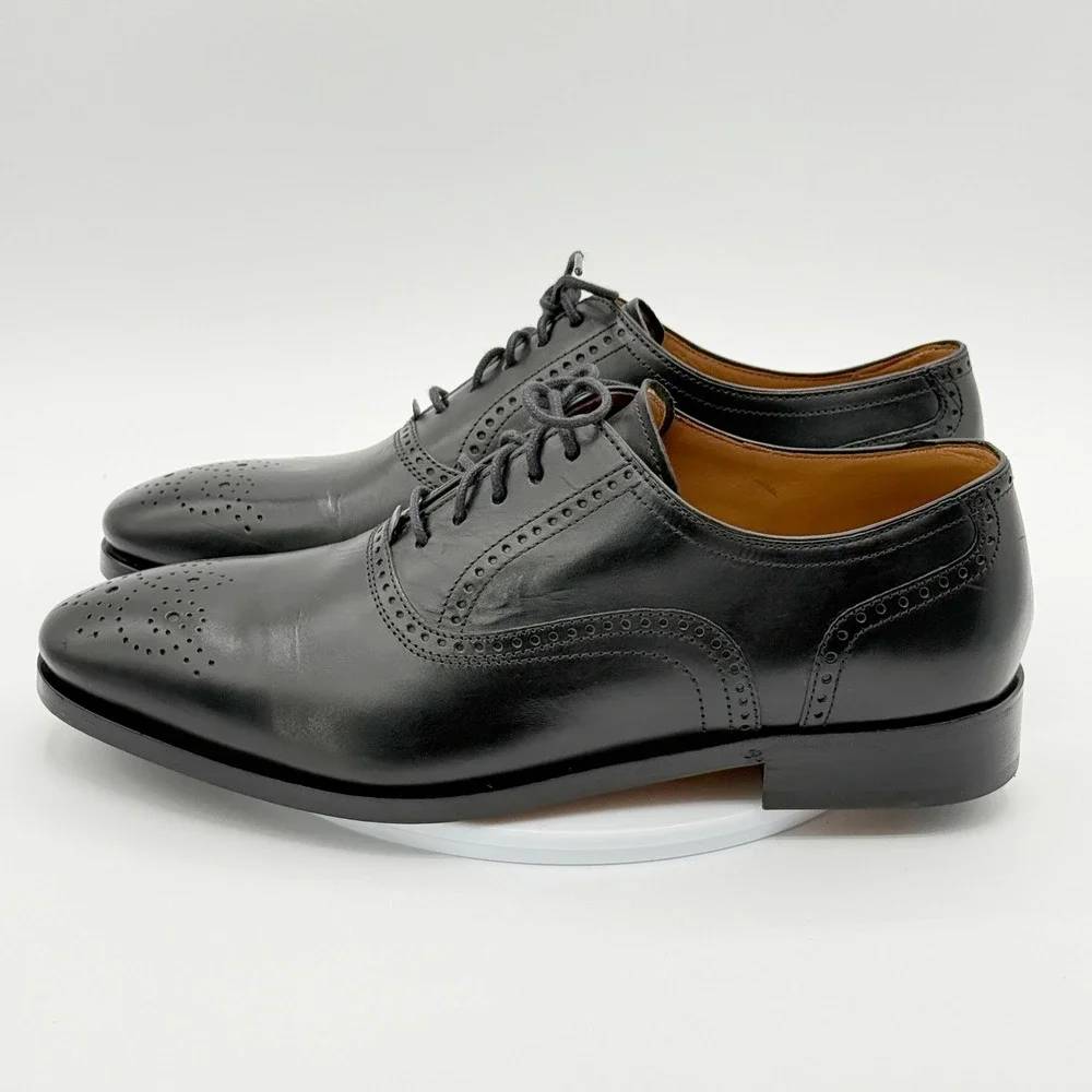 Allen Edmonds Sienna Oxford Medallion Lace Up Size 8.5 D Mens Black Leather 8498